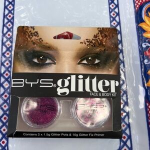 Glitter Face & Body Kit - Fuschia, Brand New!